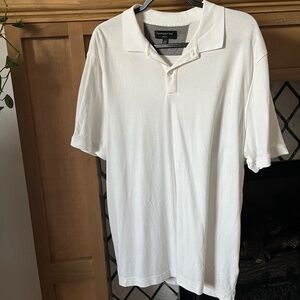 Banana Republic white dress polo, XL
